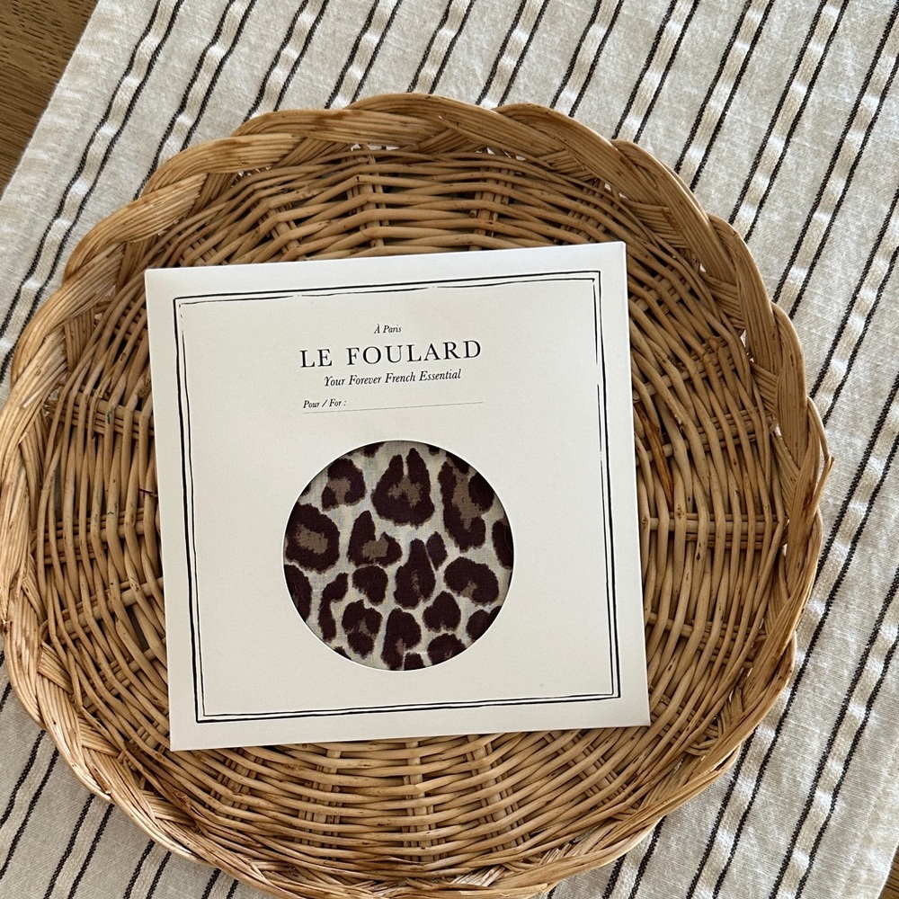 Sezane Leopard Print Scarf